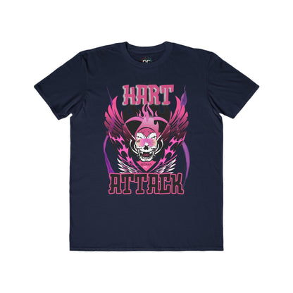 Bret Hart "Hart Attack" T-Shirt – Pink & Black Winged Skull Design WWE Retro Wrestling Tee
