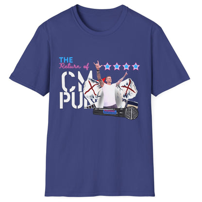 Return of CM Punk T-Shirt – Comeback Tribute Tee | Chicago Stars + Explosive Mic Design