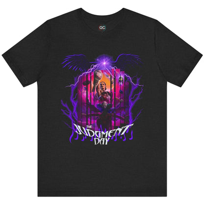 Judgment Day Fantasy Collage Tee – Wrestling Faction in Mythic Form | Rhea Ripley, Finn Bálor, Dominik Mysterio & More