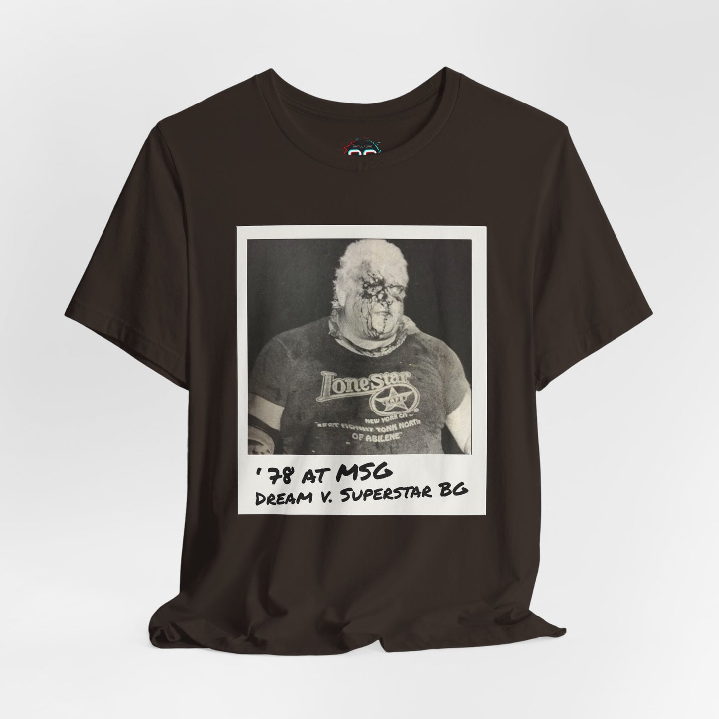 Rhodes vs Graham in 1978 at MSG Tee | Vintage Pro Wrestling Polaroid Tribute T-Shirt
