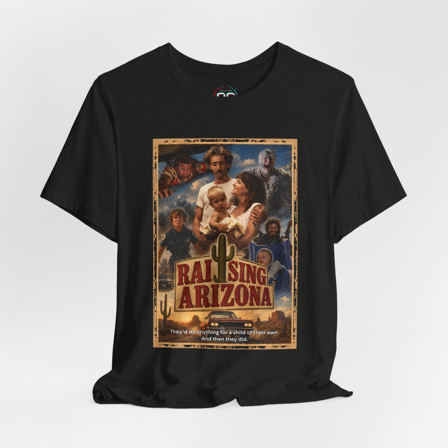 Raising Hell in Arizona Tee | Cult Comedy Movie Poster Tribute T-Shirt
