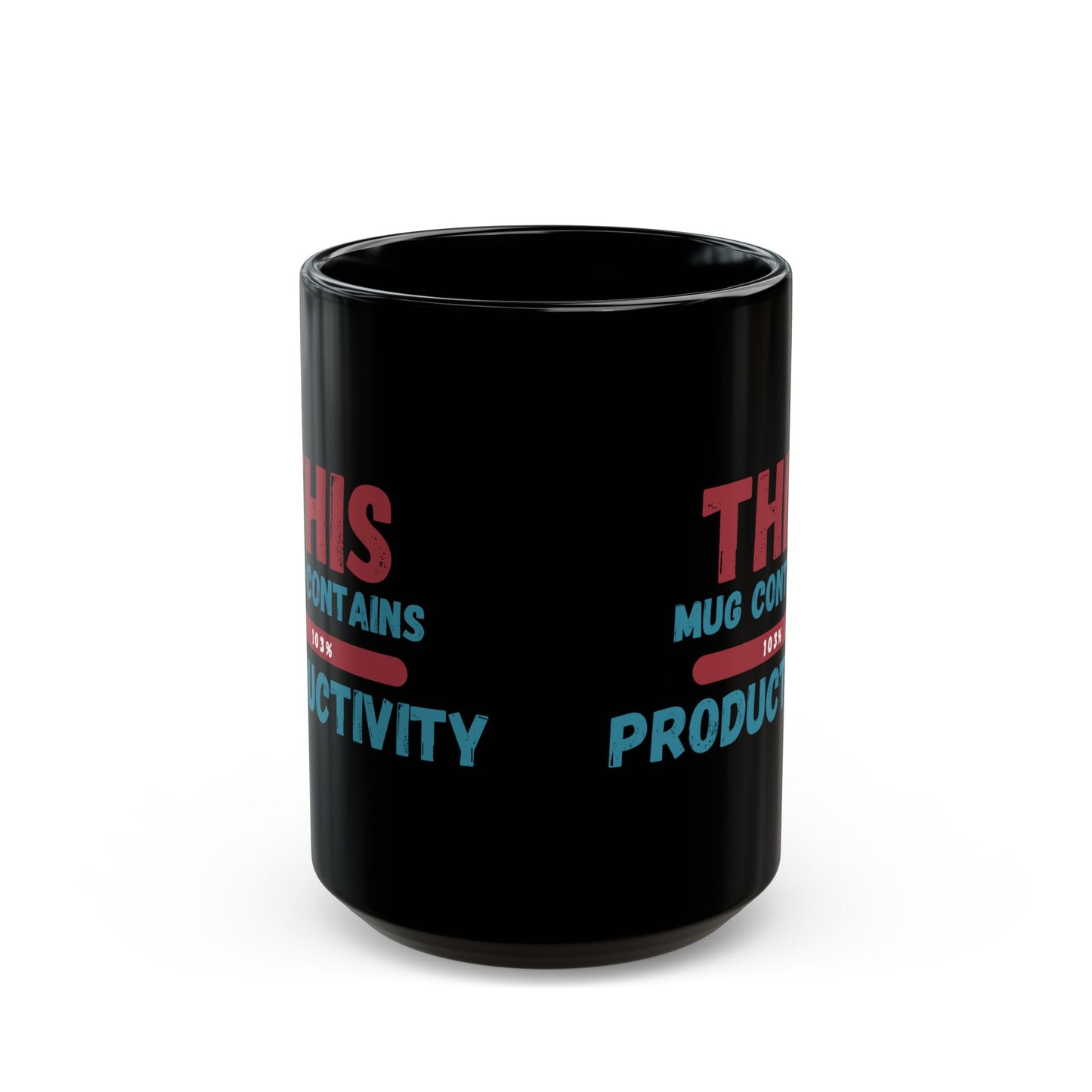 103% Productivity And Climbing Mug - In Black