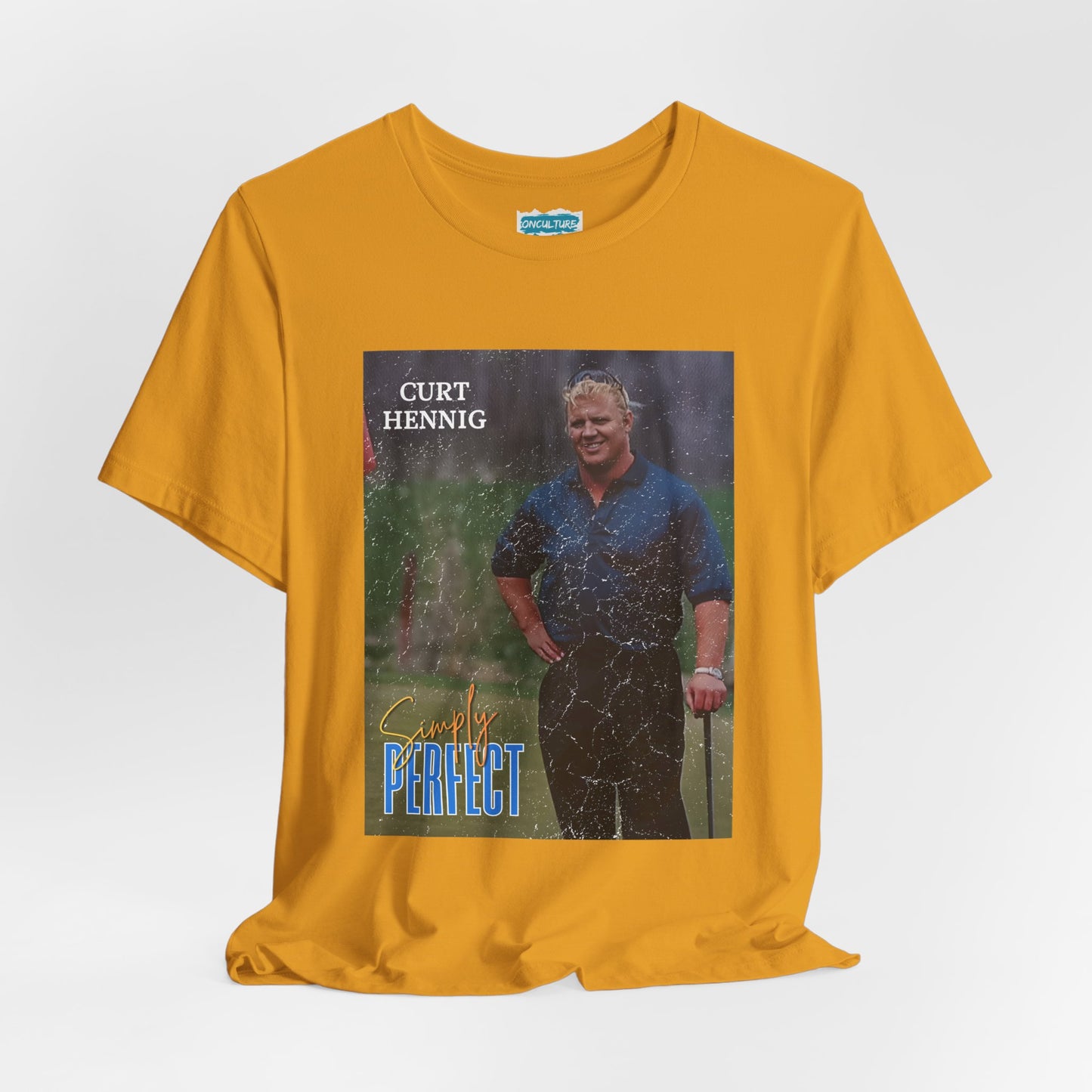 “Simply Perfect” – Vintage Style Mr. Perfect 90s Golf Vignette Tribute Tee