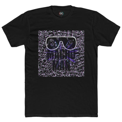 Macho Man Randy Savage Tribute Tee – Retro Glasses Design with TV Fuzz Background