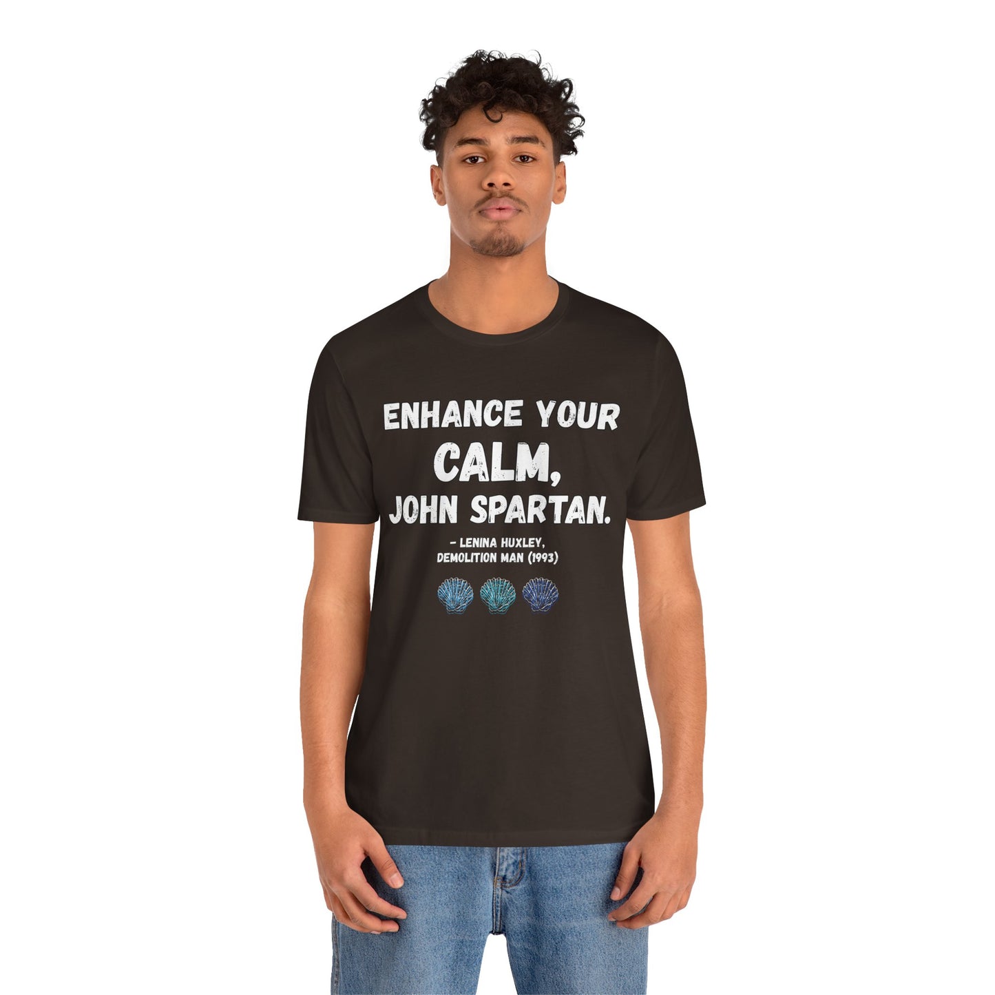 “Enhance Your Calm” Tee – Demolition Man (1993) Tribute Shirt