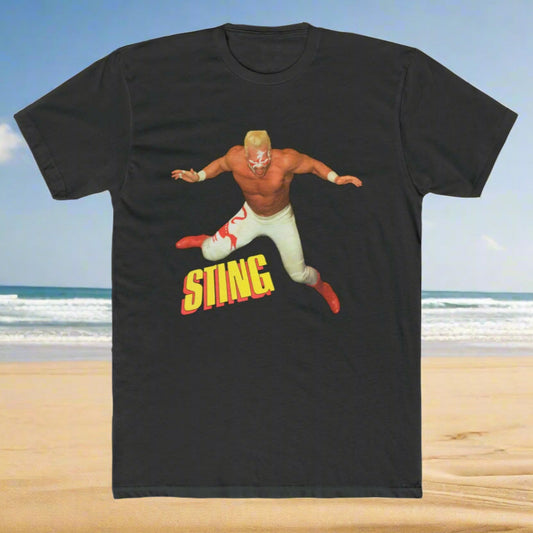 Vintage 80s Surfer Sting T-Shirt - Classic Pro Wrestling Fan Merch - Multiple Colors - Retro WCW Wrestling Tee