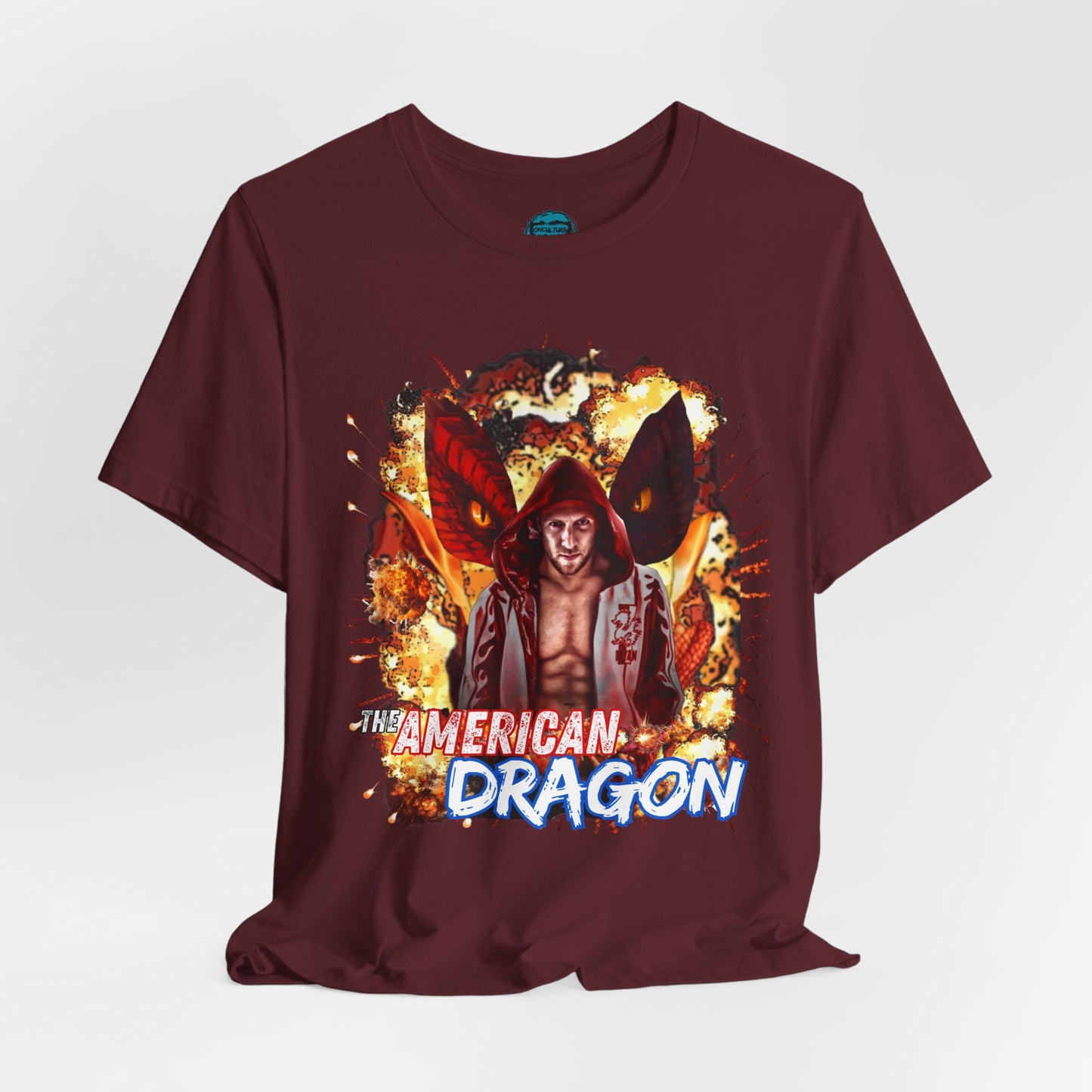 Pro Wrestling Tee, Bryan Danielson “The American Dragon” T-Shirt – Fire & Fury Edition