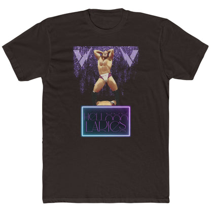 Val Venis "Hello Ladies" T-Shirt – WWF Attitude Era Tribute Tee | Gold Spark Shower + Signature Pose