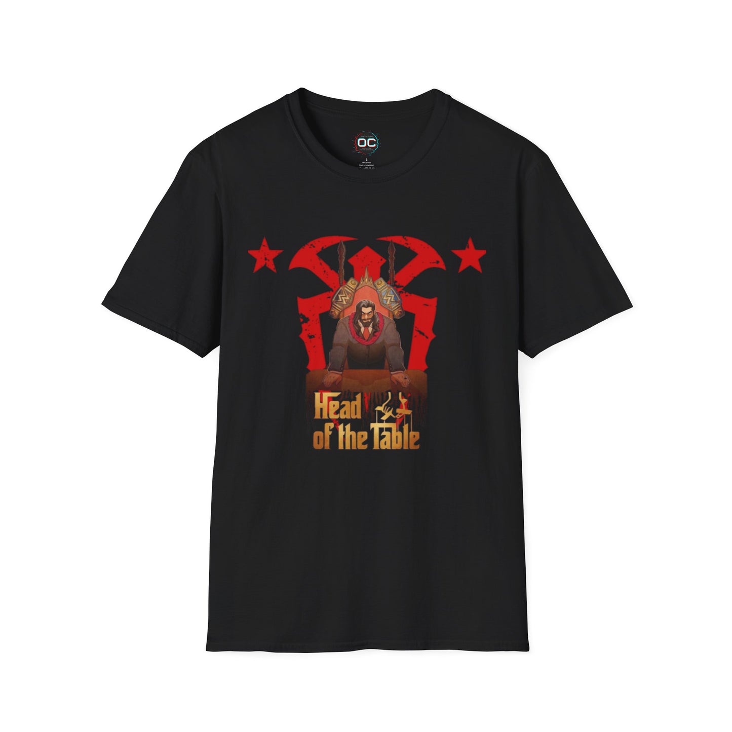 Head of the Table T-Shirt – Animated Roman Reigns in Suit | Bloodline Tribute Tee