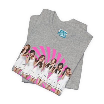 Retro 60s KPop Fan Tee – Vintage A PINK Bubble Letter Tribute T-Shirt