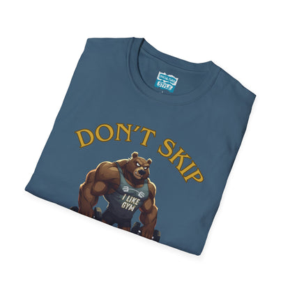Don’t Skip Leg Day Tee | Funny Gym Bear Workout T-Shirt