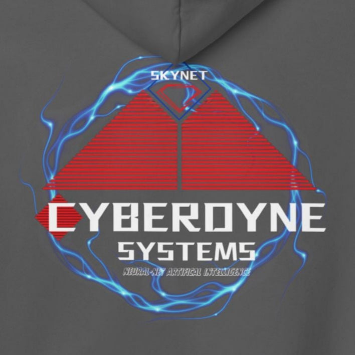 Cyberdyne Systems Logo - Double-Sided Terminator Skynet Hoodie, Sci-Fi Movie Design