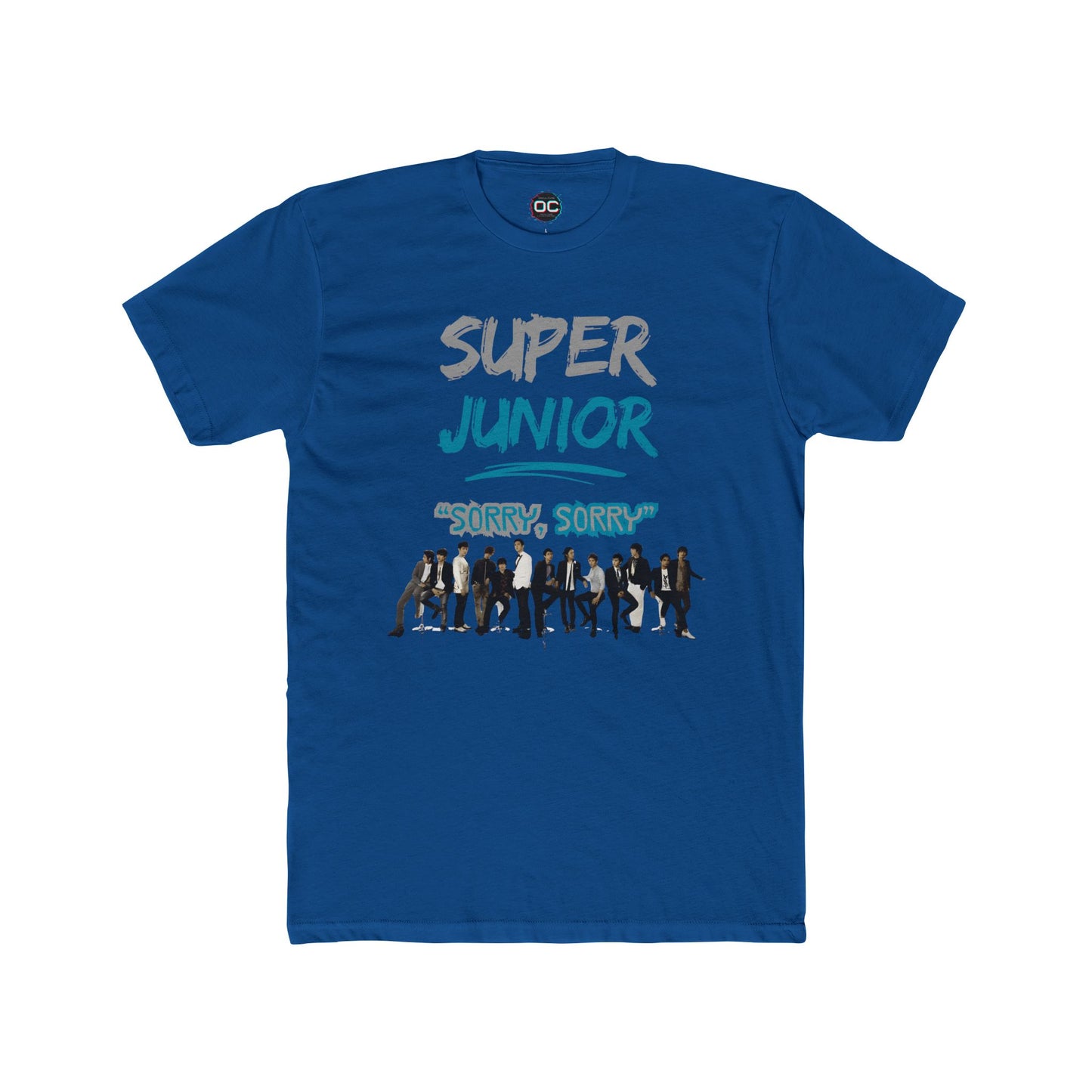 Super Junior K-Pop Tribute Tee | 'Sorry, Sorry' Paint Splatter Logo Shirt
