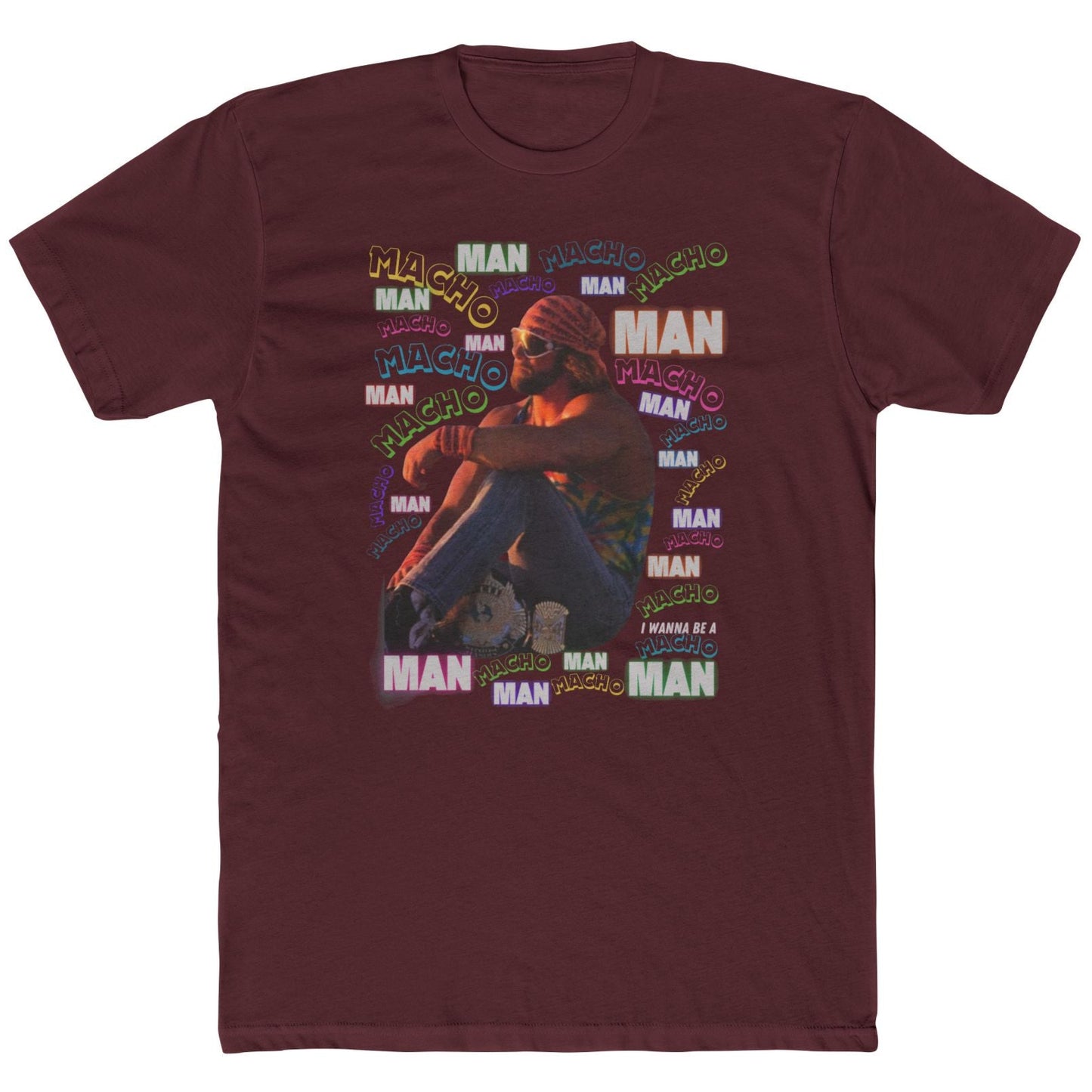 Sad Champ Macho Man Randy Savage 80s Retro T-Shirt