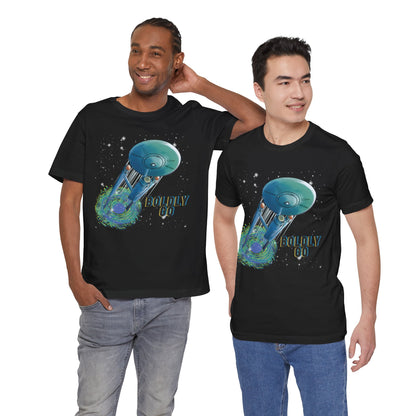 An Enterprise Spacecraft Portal Tee | Boldly Go Sci‑Fi Graphic T-Shirt