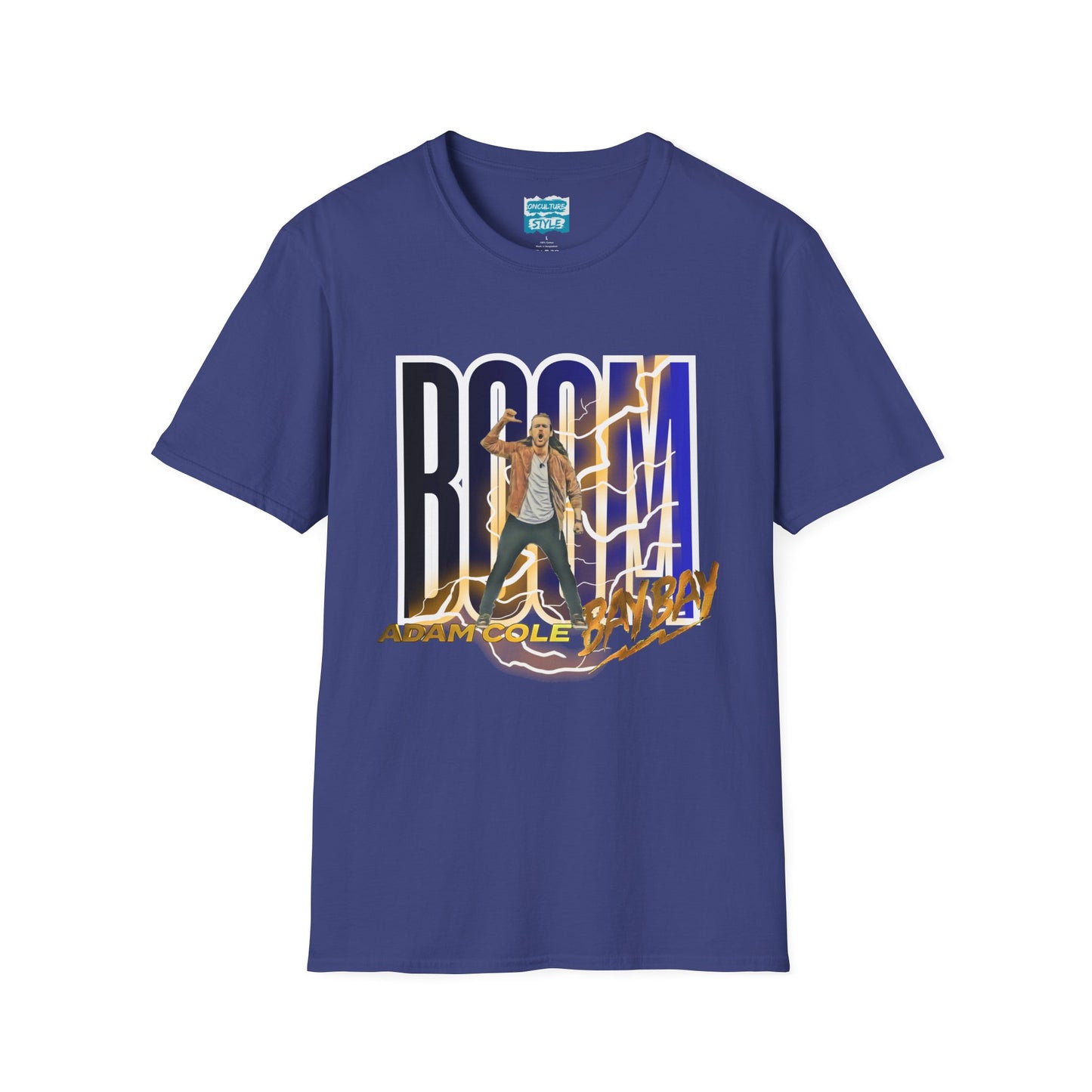 Adam Cole “BOOM” Tribute T-Shirt – Bay Bay Edition - AEW Wrestling Tee, Pro Wrestling Merch