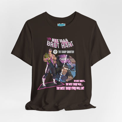 Bret Hart “The Hitman” Tee – Comic Book Pro Wrestling Tribute Shirt
