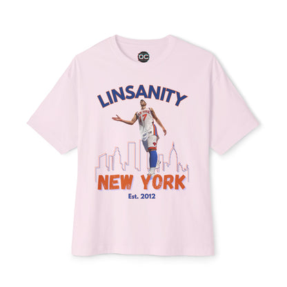 Premium Oversized Boxy Linsanity Tee - New York Knicks Tribute Tee by OnCulture