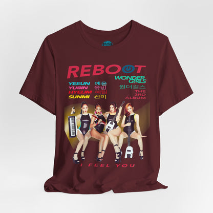 Girls of Wonder “Reboot” Comeback Tee | Legendary Retro KPop Girl Group Tribute T-Shirt