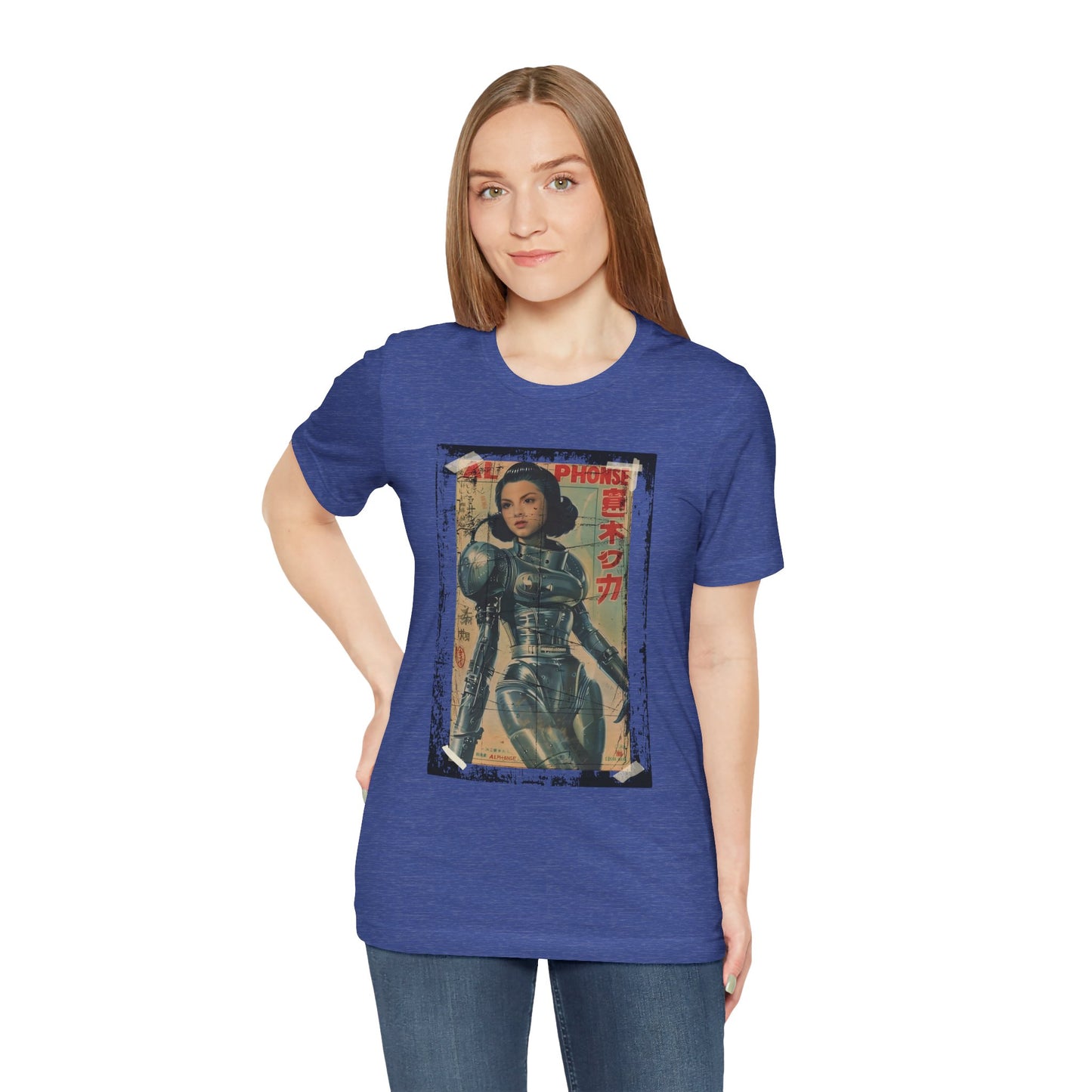 Asian Cyberpunk Poster Tee | Japanese Streetwear Anime Sci-Fi T-Shirt