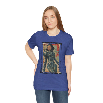 Asian Cyberpunk Poster Tee | Japanese Streetwear Anime Sci-Fi T-Shirt