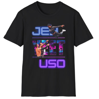 Jey Uso "YEET" Splash T-Shirt - High-Flying WWE Action Tee