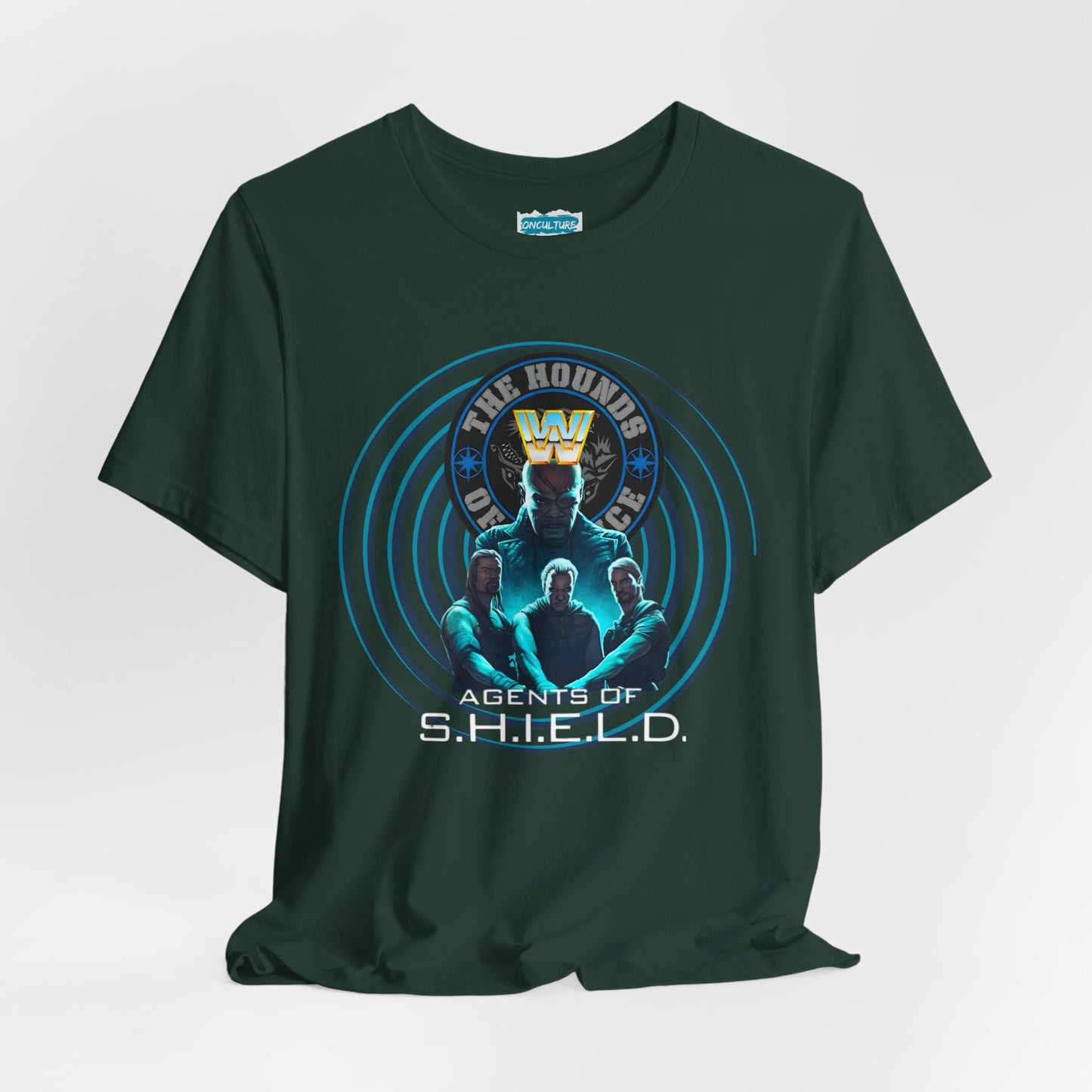 Agents of SHIELD Tee – WWE x Marvel Wrestling Mash-Up Shirt