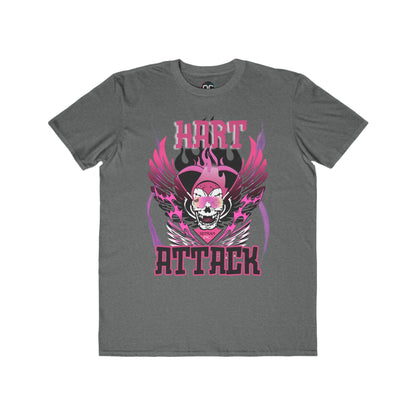 Bret Hart "Hart Attack" T-Shirt – Pink & Black Winged Skull Design WWE Retro Wrestling Tee
