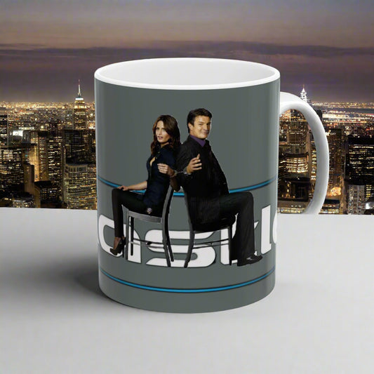 Caskett Hers & His Handcuffs Mug - In Gray