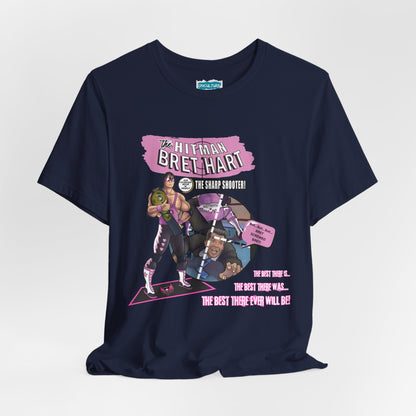 The Hitman Strikes Tee – Comic Book and Pro Wrestling Mash Up Tribute T-Shirt