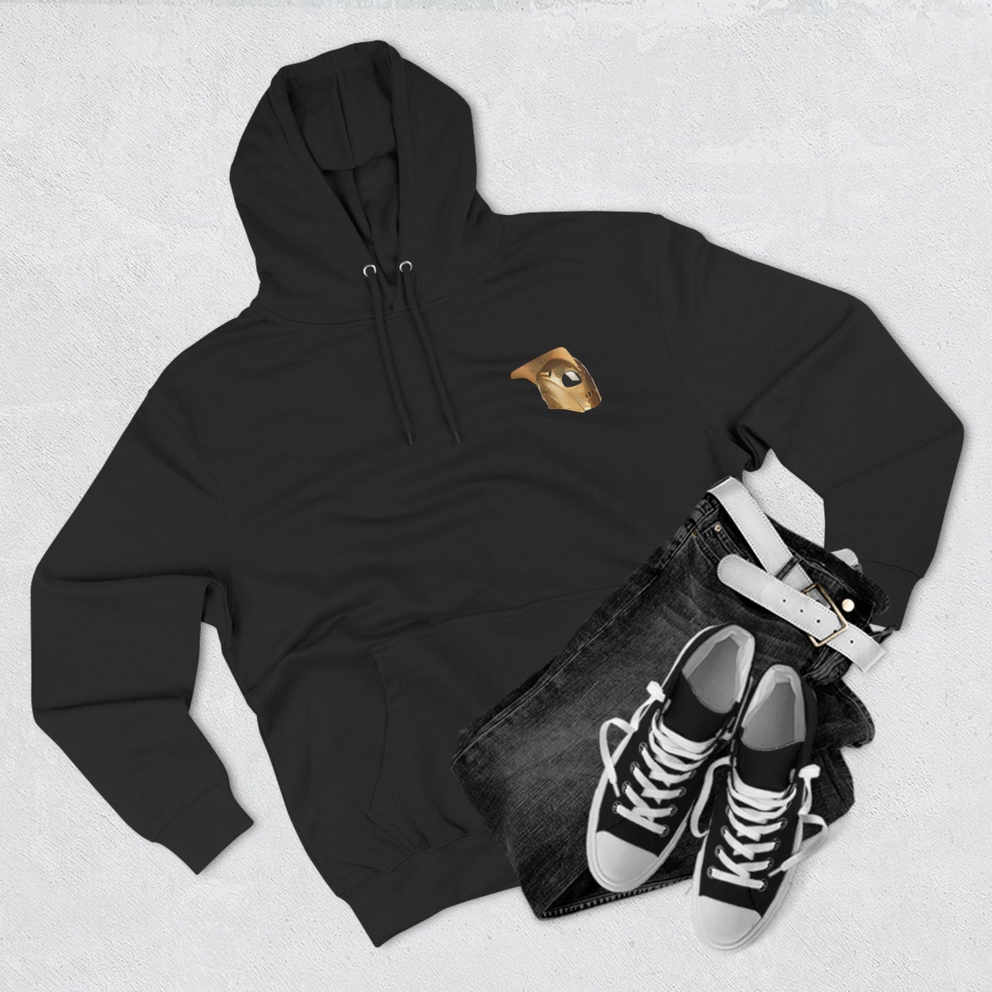 All You Need for Adventure is a Cool Helmet and a Rocket on Your Back - A Double-sided Hoodie