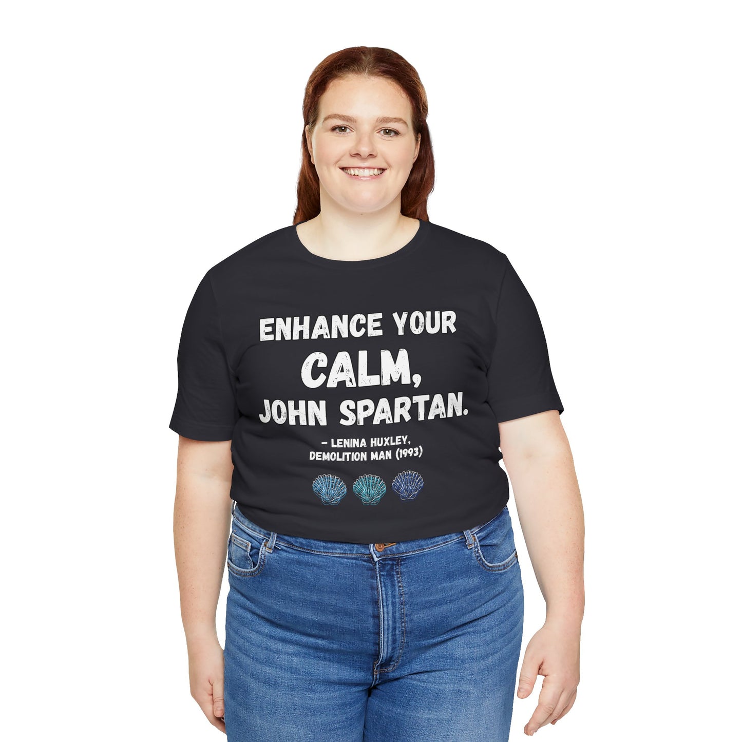 “Enhance Your Calm” Tee – Demolition Man (1993) Tribute Shirt