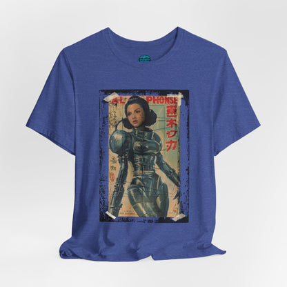 Asian Cyberpunk Poster Tee | Japanese Streetwear Anime Sci-Fi T-Shirt