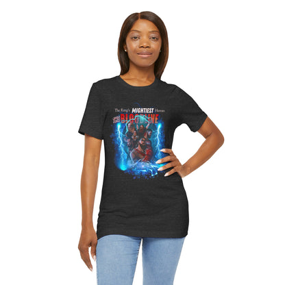 The Bloodline Animated Pro Wrestling Tee | Ring's Mightiest Heroes Shirt | Roman, Sami, Jey, Jimmy, Solo, Paul | Lightning Design