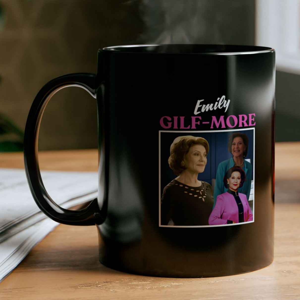 Emily Gilf-more Gilmore Girls Mug - TV Show Black Mug, Coffee & Tee, Gilmore Girls Fan Gift