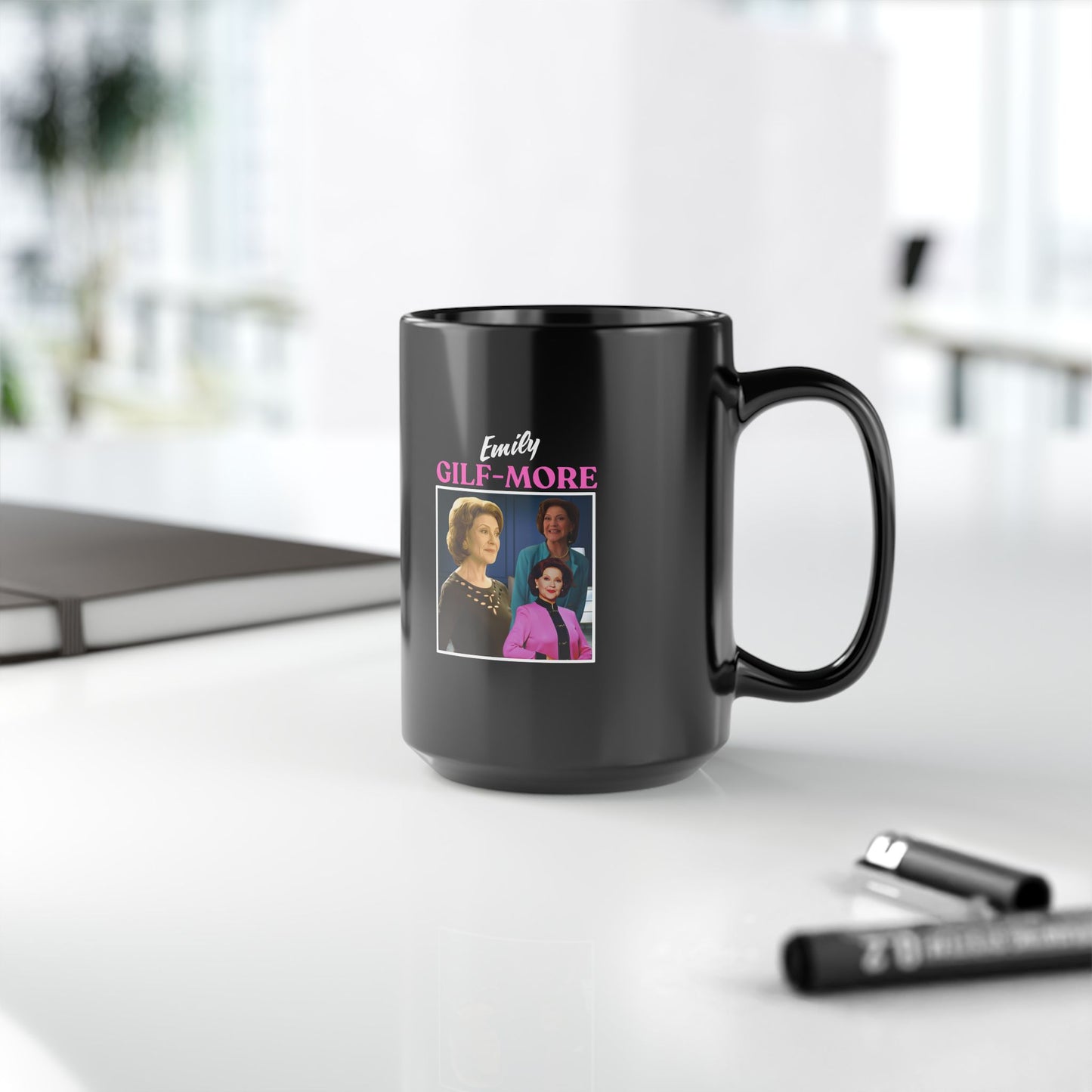 Emily Gilf-more Gilmore Girls Mug - TV Show Black Mug, Coffee & Tee, Gilmore Girls Fan Gift