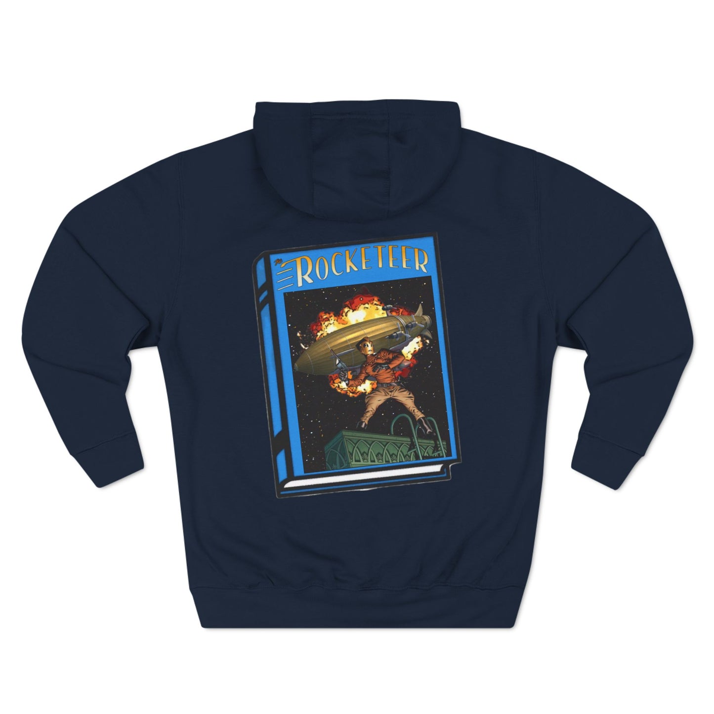 All You Need for Adventure is a Cool Helmet and a Rocket on Your Back - A Double-sided Hoodie