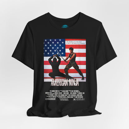 American Ninja Tee – Cannon Films 80s Retro Martial Arts Action Tribute T-Shirt