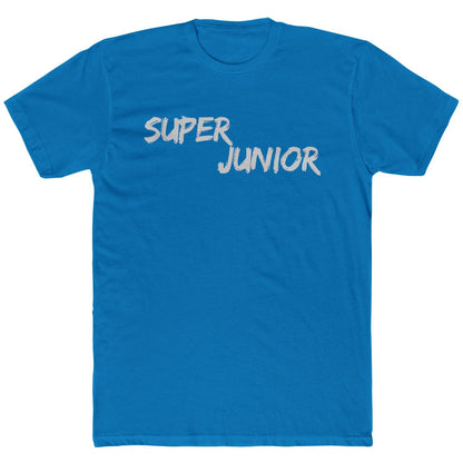 Super Junior Tribute T-Shirt – K-Pop Legends Paint Splatter Logo Tee | Silver Fan Design