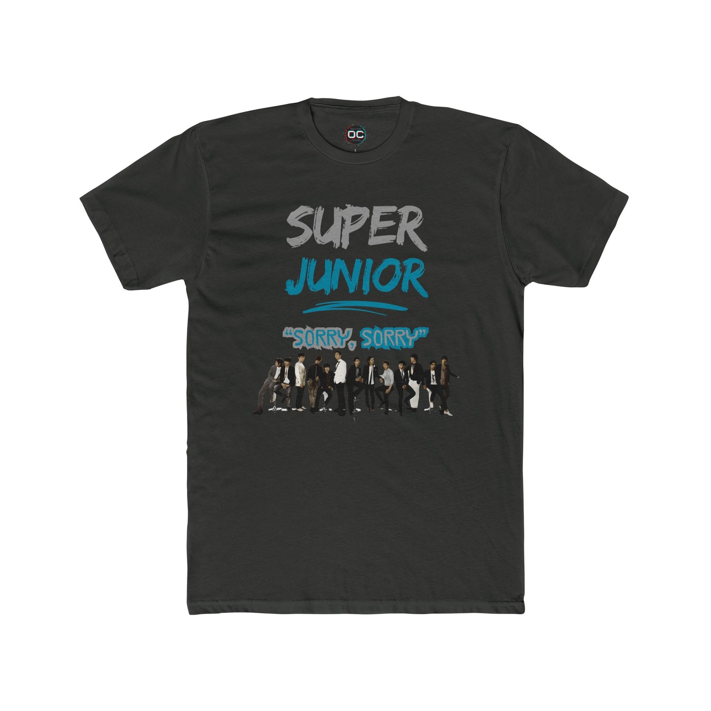 Super Junior K-Pop Tribute Tee | 'Sorry, Sorry' Paint Splatter Logo Shirt