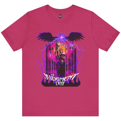 Judgment Day Fantasy Collage Tee – Wrestling Faction in Mythic Form | Rhea Ripley, Finn Bálor, Dominik Mysterio & More