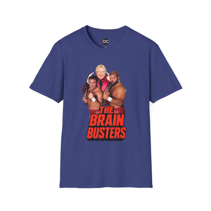 Old School Brain Busters Tee - Arn, Tully, & Bobby Wrestling Shirt by OnCulture