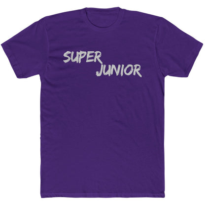 Super Junior Tribute T-Shirt – K-Pop Legends Paint Splatter Logo Tee | Silver Fan Design