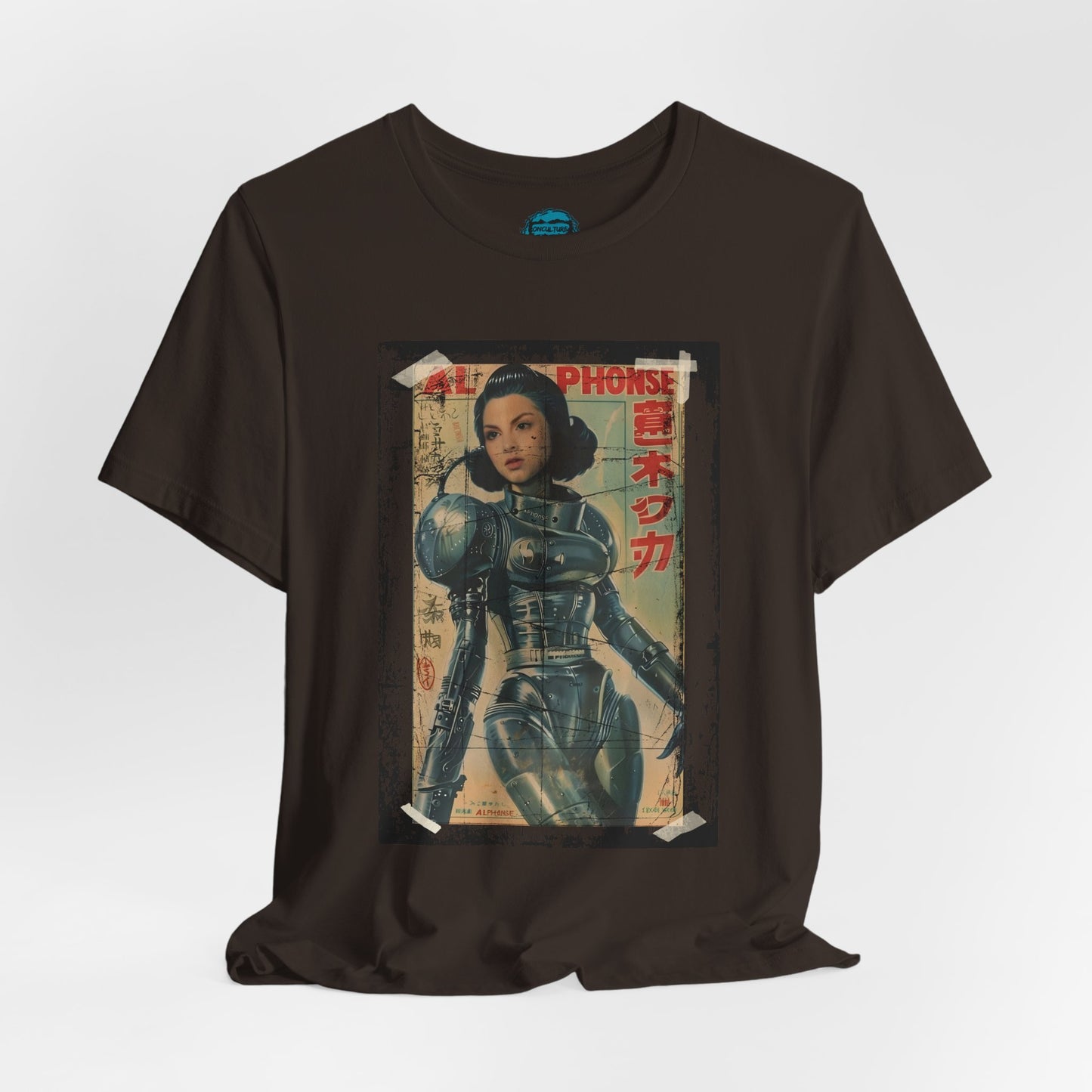 Asian Cyberpunk Poster Tee | Japanese Streetwear Anime Sci-Fi T-Shirt
