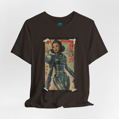 Asian Cyberpunk Poster Tee | Japanese Streetwear Anime Sci-Fi T-Shirt