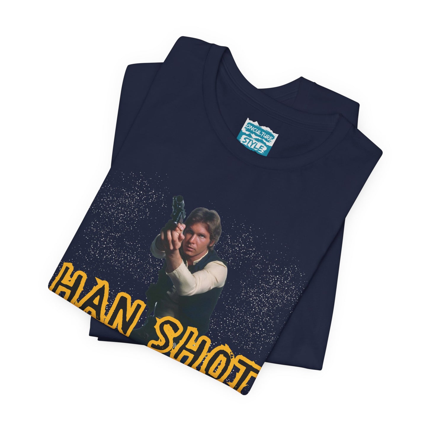Han Shot First Nerd Tee | Space Cowboy Fandom Statement T-Shirt