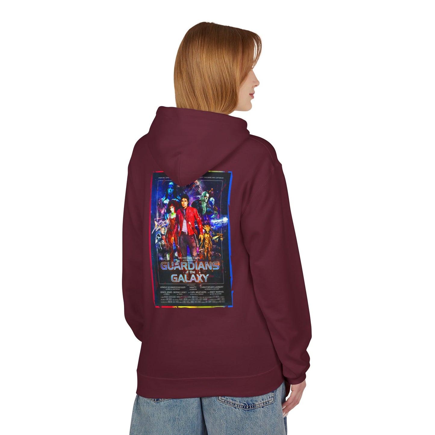 1980s Pop Idols as The Guardians of the Galaxy Unisex Fleece Hoodie - Soft and Stylish Sweatshirt for Movie Fans, Music Fans, 80s