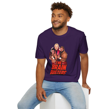 Old School Brain Busters Tee - Arn, Tully, & Bobby Wrestling Shirt by OnCulture