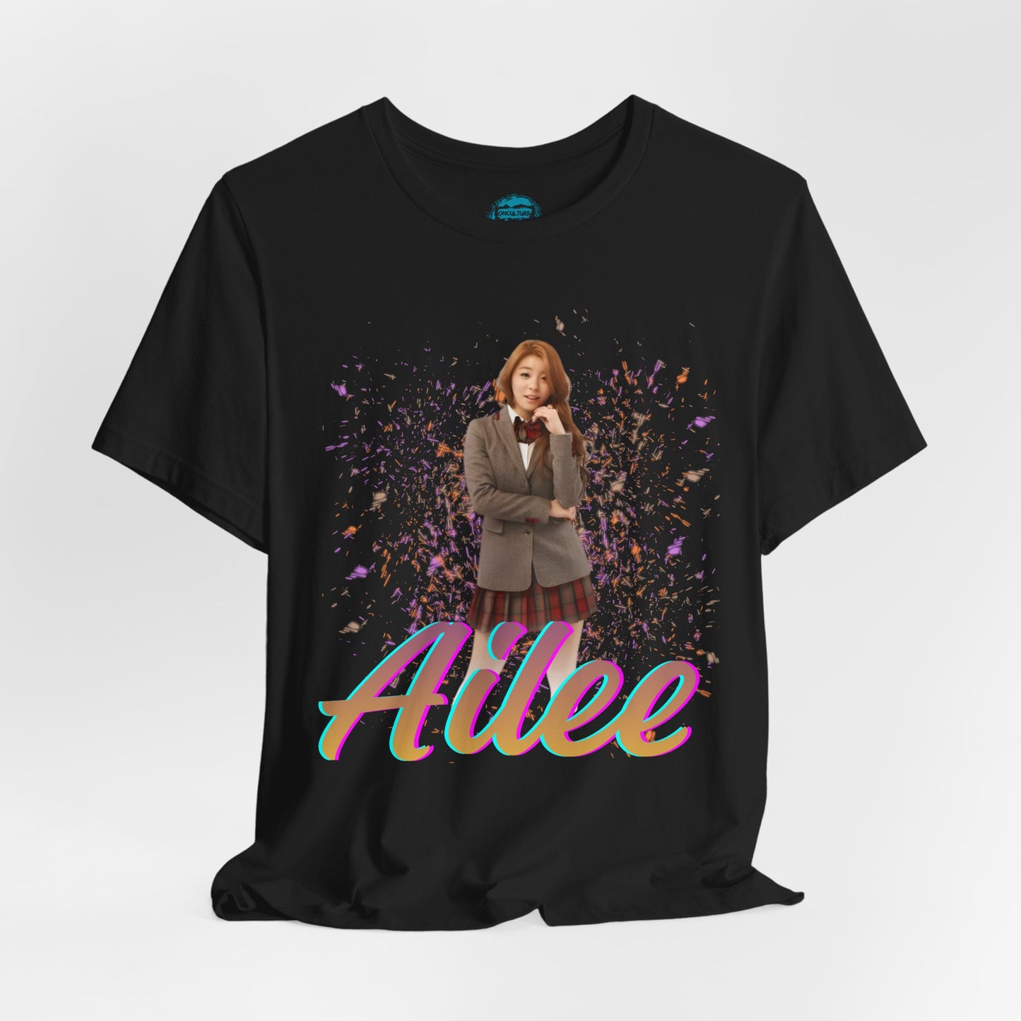 Ailee Fan KPop Tee | K-Idol Fan T-Shirt with Glitter Bomb