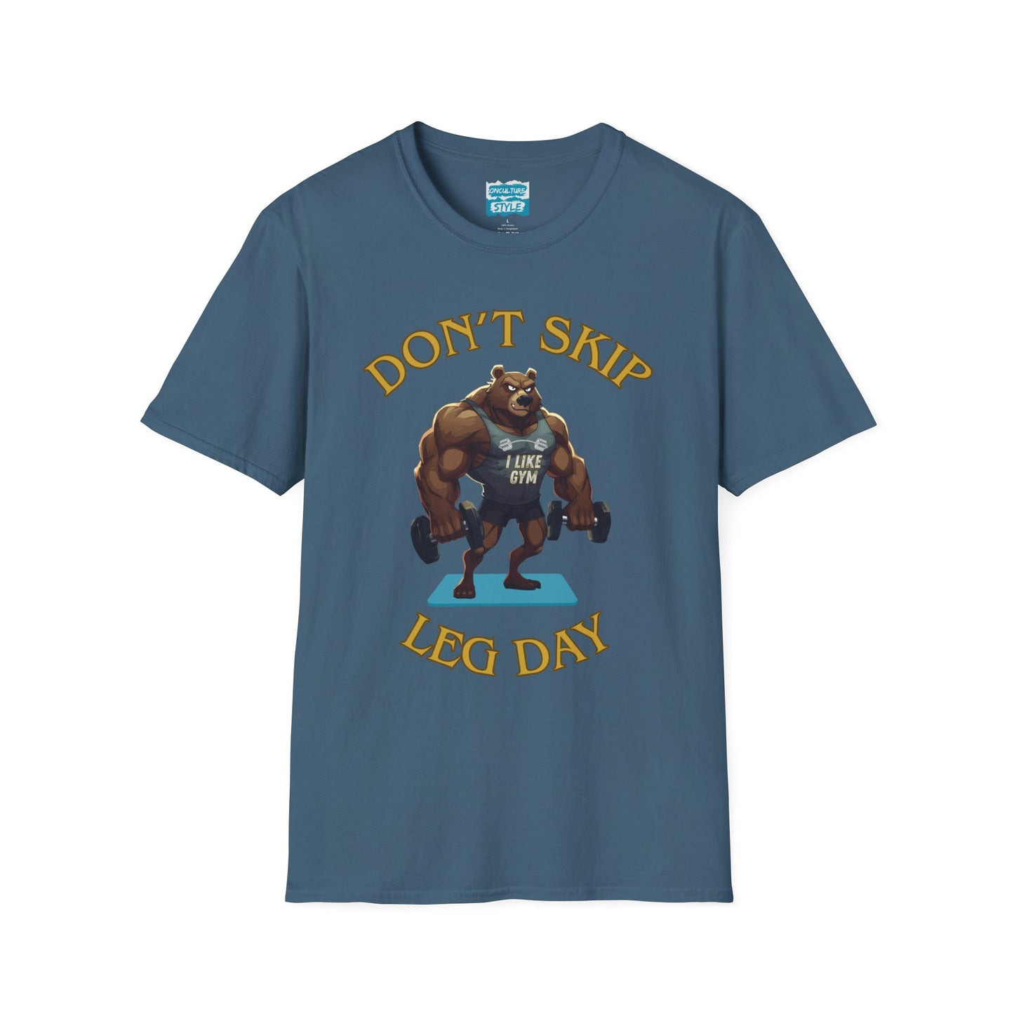 Don’t Skip Leg Day Tee | Funny Gym Bear Workout T-Shirt
